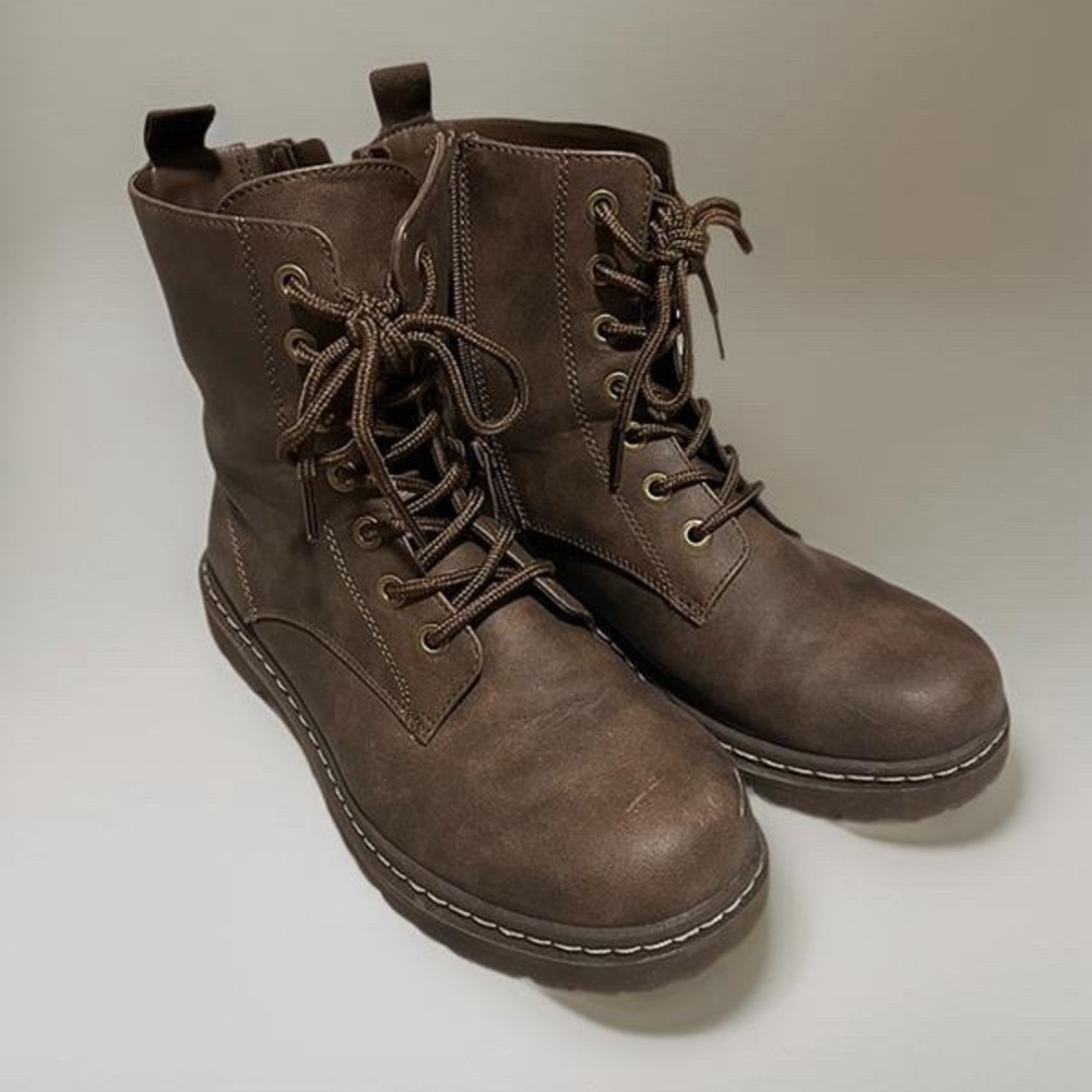 Torrid Lace Front WW Combat Boots - Zipper on Side